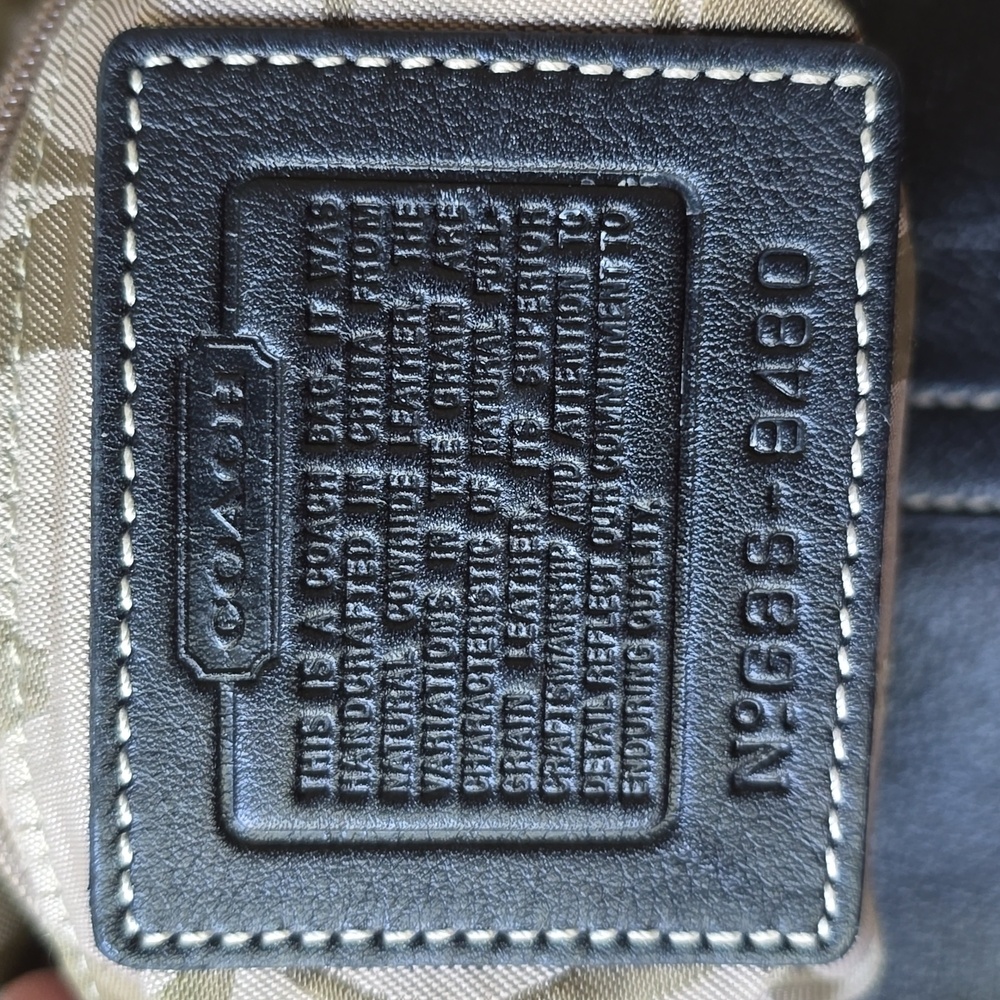 Coach Black Leather Shoulder Bag with Silver Buckle - Picture 2 of 16